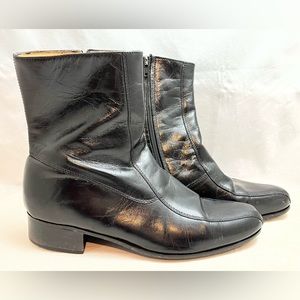 Nunn Bush Leather Boots Mod Beatle Dress Vintage Size 8.5